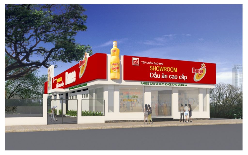 Nguyễn Văn Huy thi công hệ thống Showroom cho Tập Đoàn Sao Mai